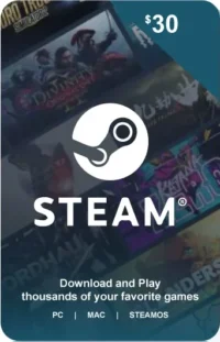 Código $30 Steam Wallet GLOBAL